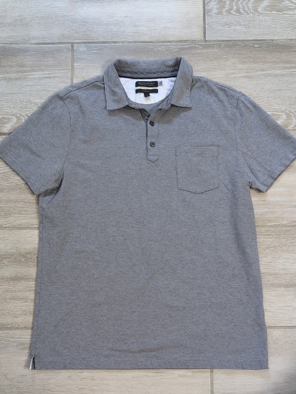 Banana Republic Performance Pique Polo Shirt | Banana Republic Pinstripe Polo